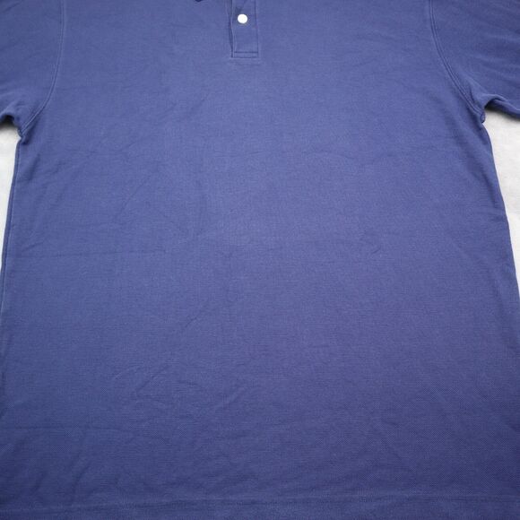 L L Bean Shirt Mens Medium Blue Polo Short Sleeve Collar Neck Tee - Picture 9 of 16